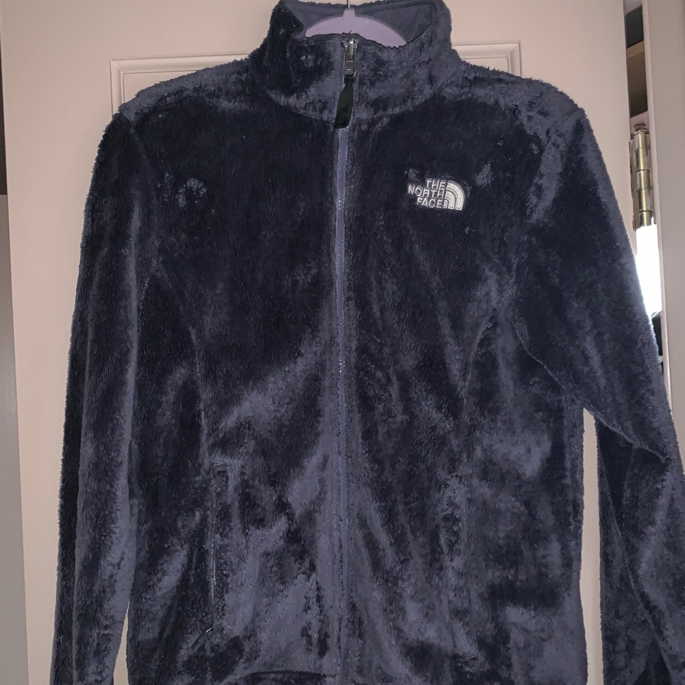 North face fuzzy fleece jacket